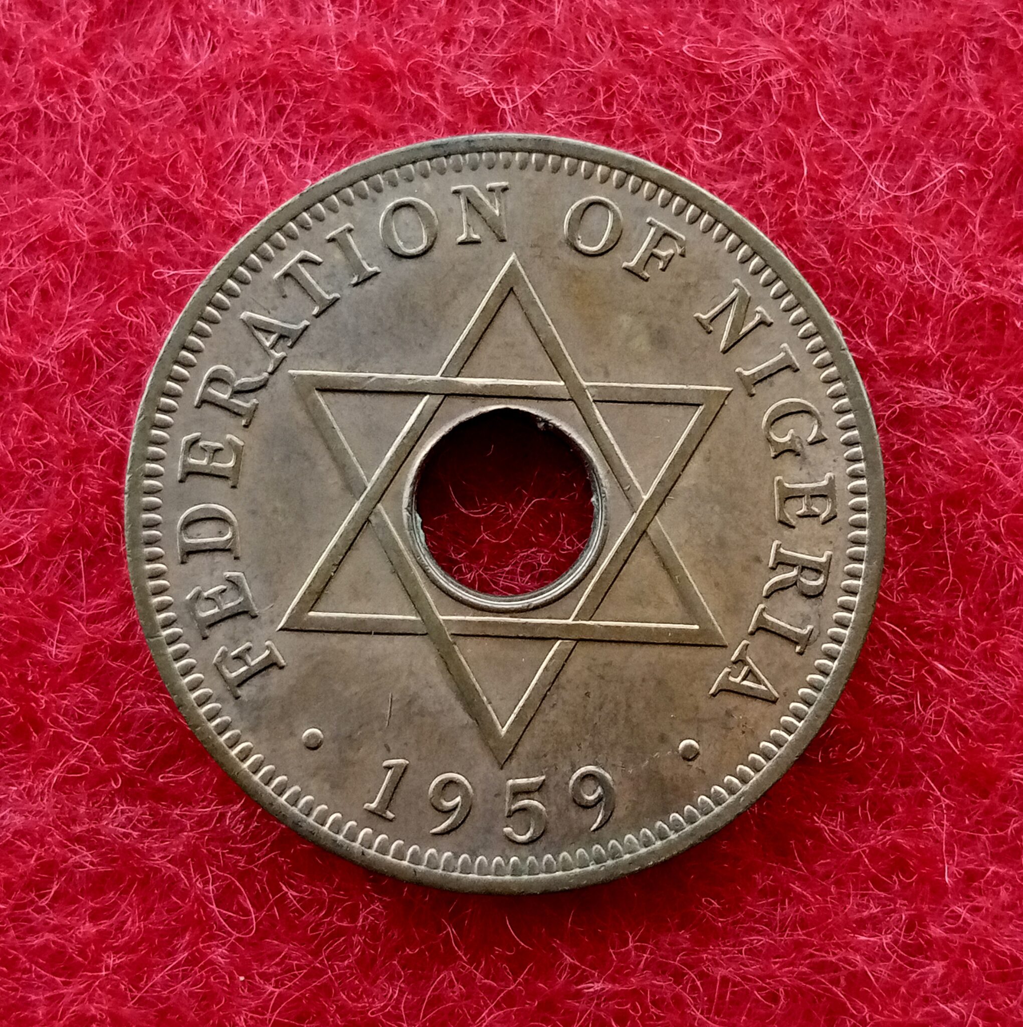 Nigeria 1 Penny Elizabeth II 1959 Coin – SNS Coins