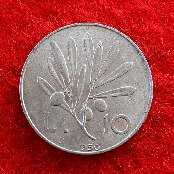 Italy 10 Lire 1950 Coin