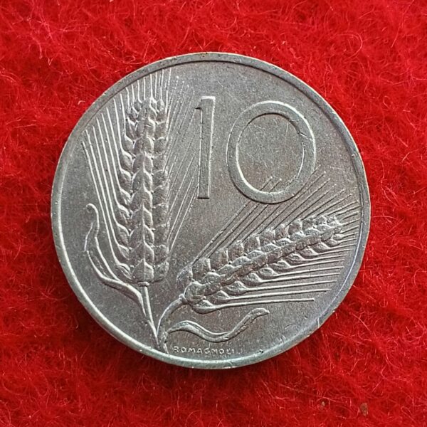 Italy 10 Lire 1972 Coin