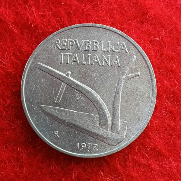 Italy 10 Lire 1972 Coin - Image 2