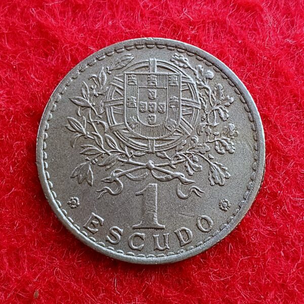 Portugal 1 Escudo 1958 Coin 