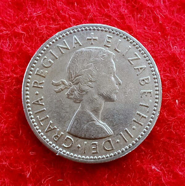 United Kingdom (UK) 1 Shilling - Elizabeth II 1956 Coin - Image 2