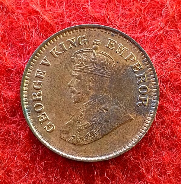 British India 1/2 Pice - George V 1922 UNC Coin - Image 2