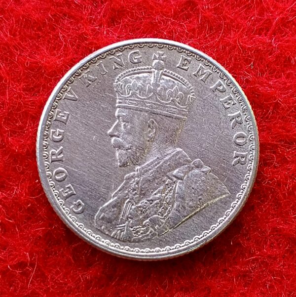 British India 1/2 Rupee - George V 1922 Silver Coin - Image 2