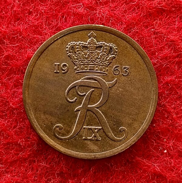  Denmark 5 Ore - Frederik IX 1963 Coin - Image 2