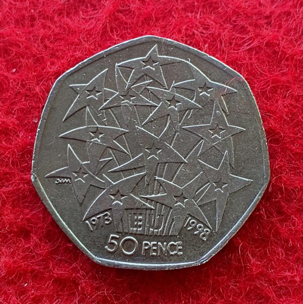 United Kingdom (UK) 50 Pence - Elizabeth II European Union 1998 Coin