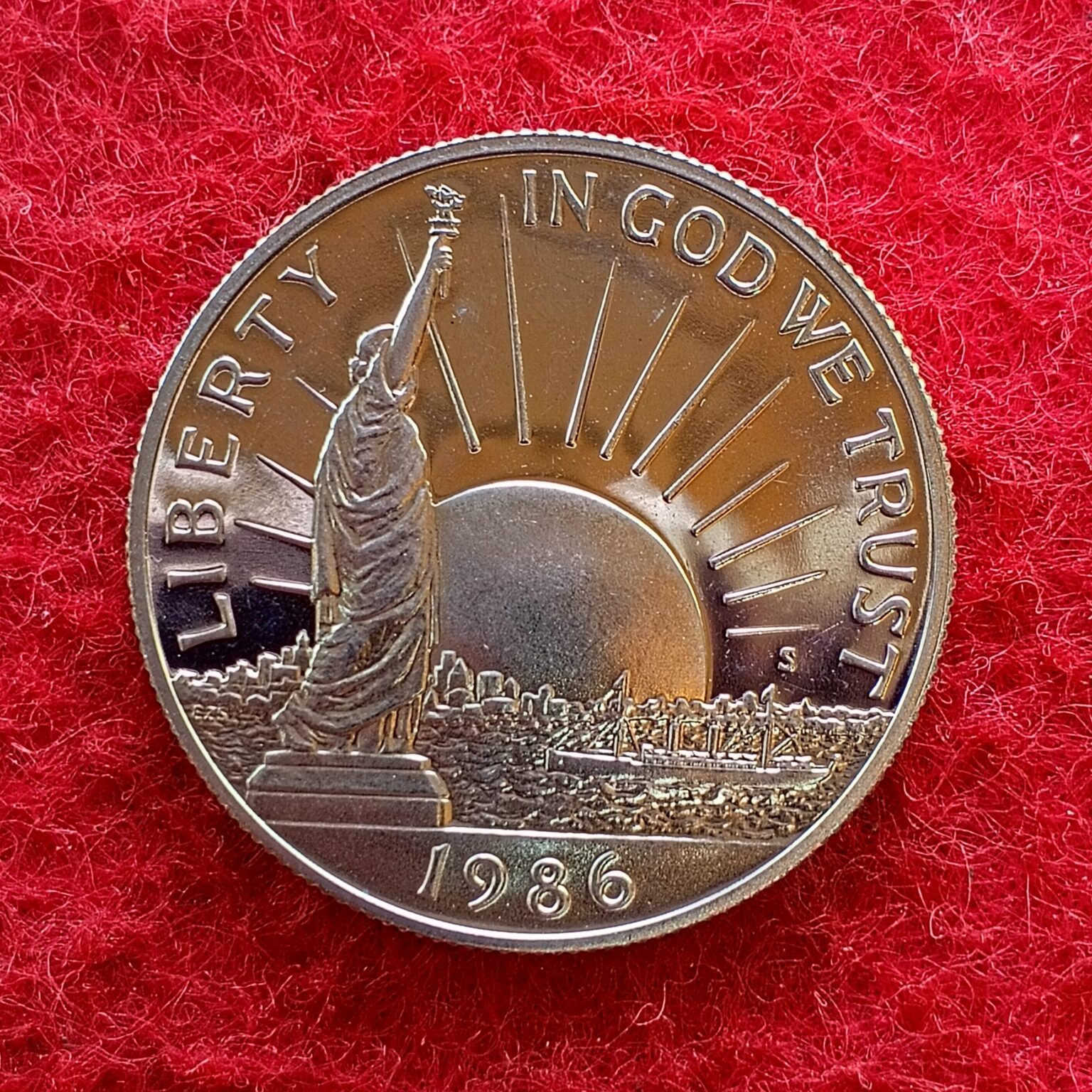 United States Usa 12 Dollar Statue Of Liberty 1986 Proof Coin Sns Coins 8662