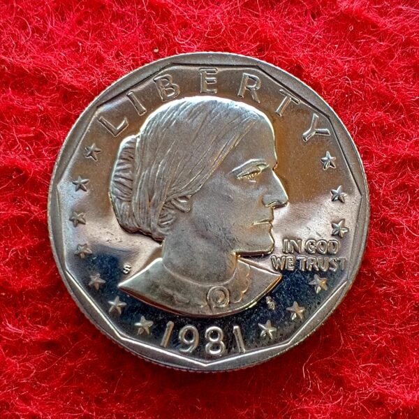 United States (USA) 1 Dollar "Susan B. Anthony Dollar" 1981 Proof Coin - Image 2