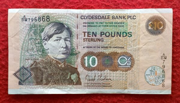 Scotland 10 Pounds Sterling Clydesdale Bank 2004 Banknote