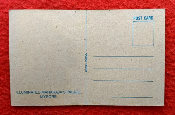 Vintage Picture Post Card - Illuminated Maharaja's Palace Mysore - Image 2