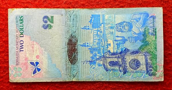 Bermuda (British Overseas Territories) 2 Dollars - Elizabeth II Bluebird 2009 Banknote - Image 2