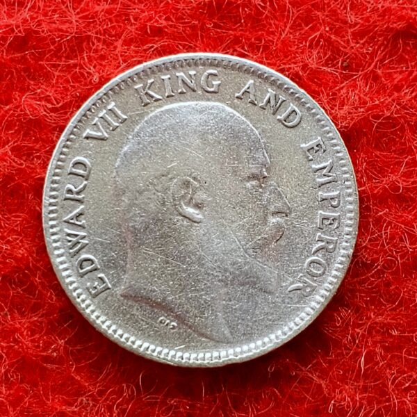 British India 1/4 Rupee - Edward VII 1903 Silver Coin - Image 2