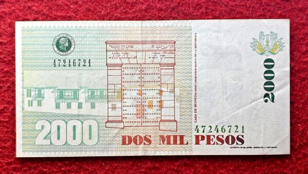 Colombia 2000 Pesos New seal 2004 Banknote - Image 2