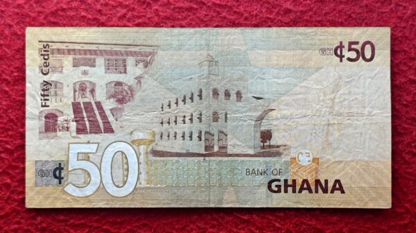 Ghana 50 Cedis Cocoa Bean Big Six leaders of Ghana 2014 Banknote - Image 2