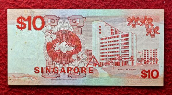 Singapore 10 Dollars 1988 Banknote - Image 2