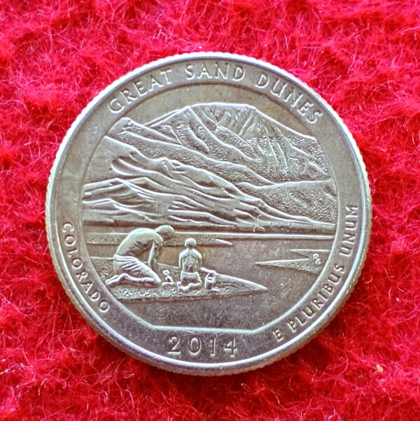 United States (USA) 1/4 Dollar "Washington Quarter" Great Sand Dunes 2014 Coin