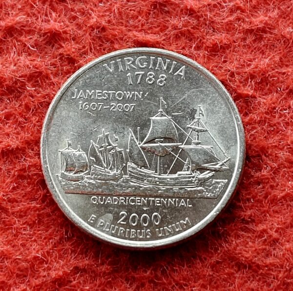 United States (USA) 1/4  Dollar "Washington Quarter" Virginia 2000 Coin