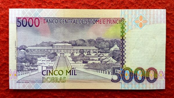 Sao Tome and Principe 5000 Dobras 1996 Banknote - Image 2