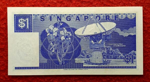 Singapore 1 Dollar  (Ships Series) 1987 Banknote - Image 2