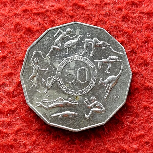 Australia 50 Cents – Elizabeth II – XVIII Commonwealth Games Melbourne 2005 Coin