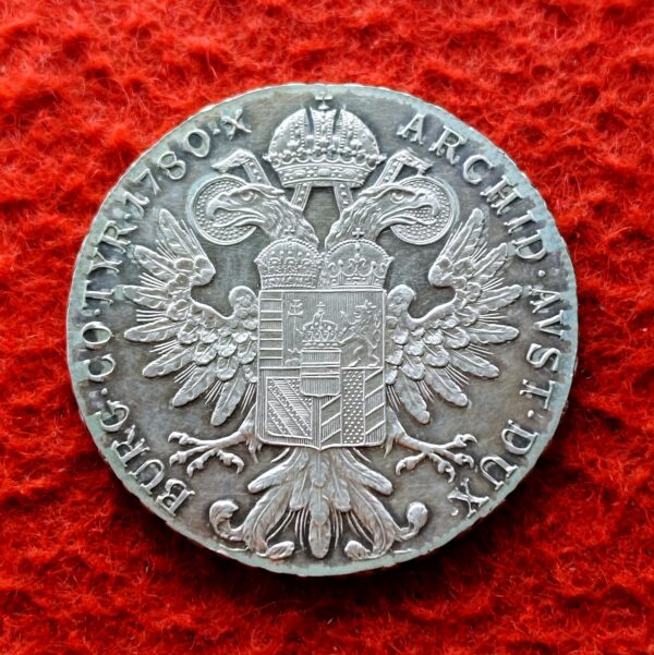 Austrian Empire (Austria) 1 Thaler - Maria Theresia 1780 Silver Coin