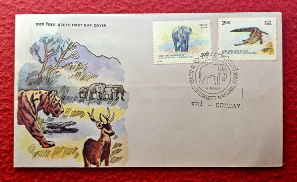 FDC - 1986 Corbett National Park (Block Of 2 Stamps)