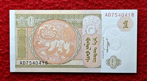 Mongolia 1 Togrog 2008 Banknote