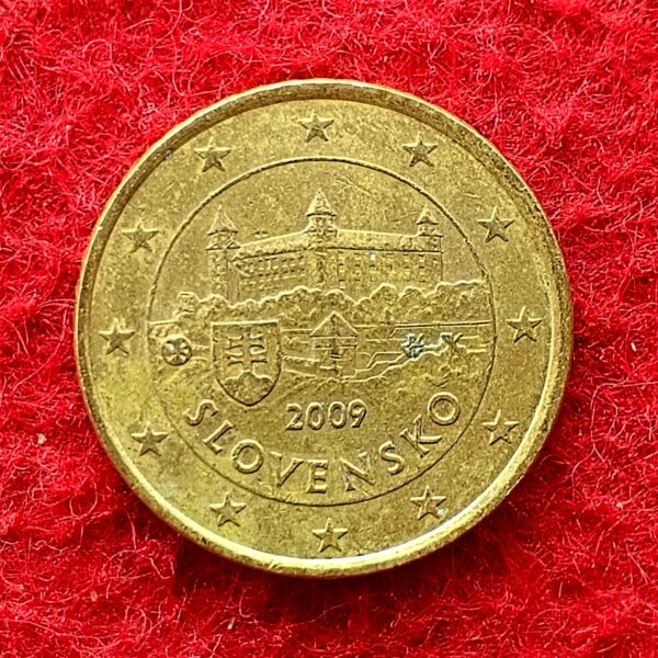 Slovakia 50 Euro Cents Bratislava Castle 2009 Coin