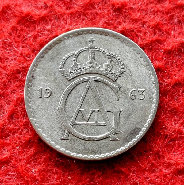 Sweden 50 Ore - Gustaf VI Adolf 1963 Coin - Image 2