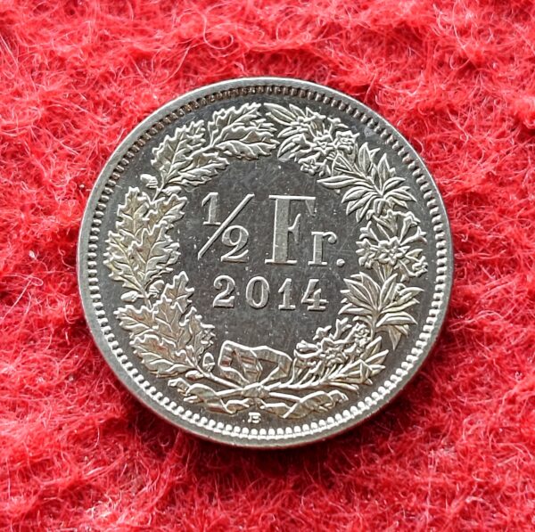 Switzerland 1/2 Franc Helvetia Standing 2014 Coin