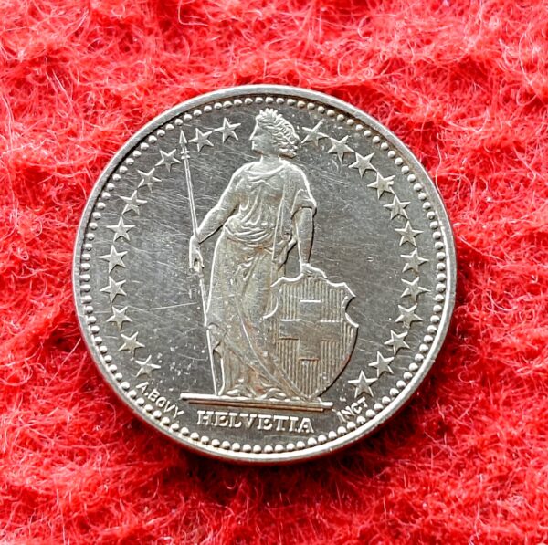 Switzerland 1/2 Franc Helvetia Standing 2014 Coin - Image 2