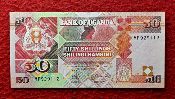 Uganda 50 Shillings 1996 Banknote