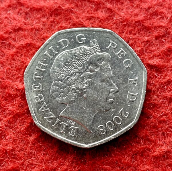 United Kingdom (UK) 50 Pence Elizabeth II 2008 Coin - Image 2