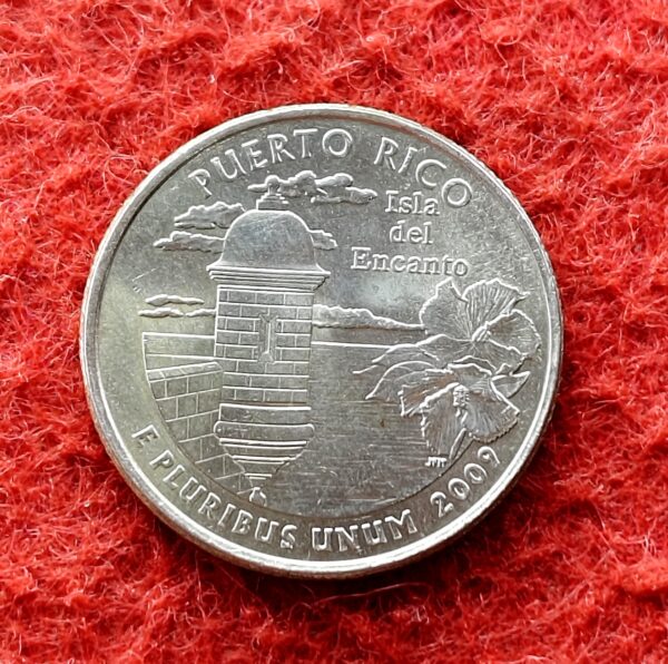 United States (USA) 1/4 Dollar "Washington Quarter" Puerto Rico 2009 Coin