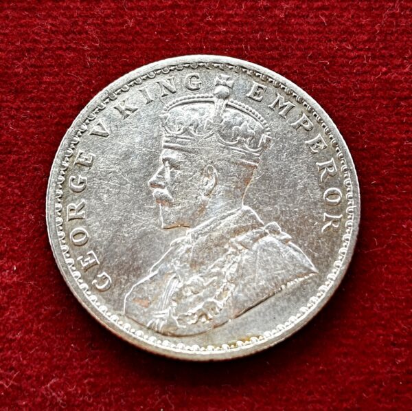 British India 1 Rupee - George V 1915 Silver Coin - Image 2