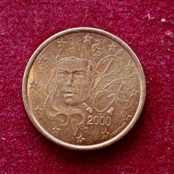 France 1 Euro Cent 2000 Coin 