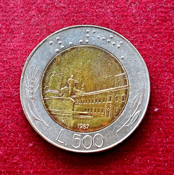 Italy 500 Lire 1987 Coin 