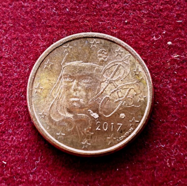 France 1 Euro Cent feminine Marianne 2000 Coin