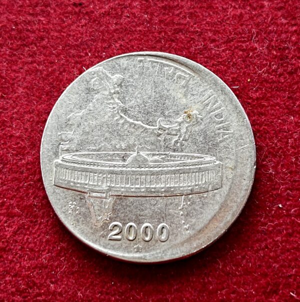 50 Paise 2000 Off Center Error Coin