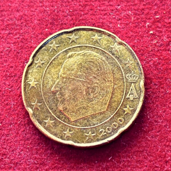 Belgium 20 Euro Cents - King Albert II 2000 Coin