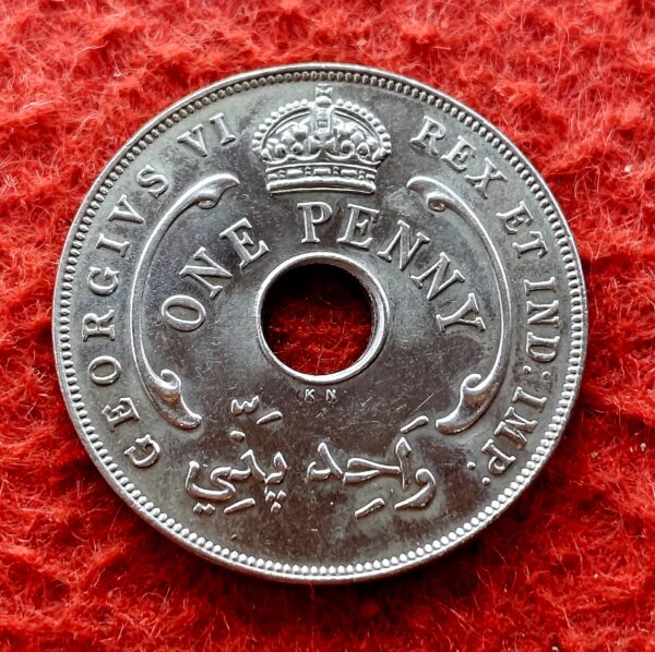 British West Africa 1 Penny - George VI 1937 Coin