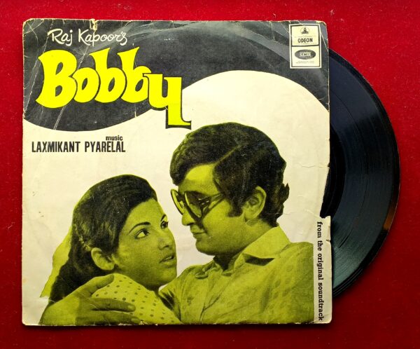 Cover of a Vinyl Record Indian film "Bobby" (45 RPM Extended Play Record)