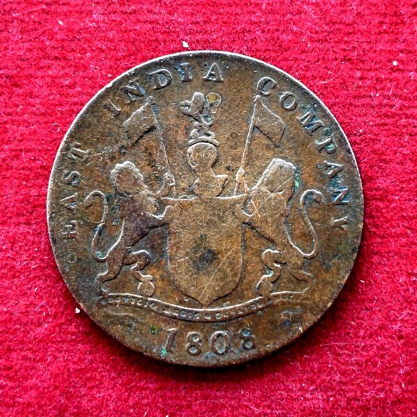 Madras Presidency (East India Company) 20 Cash 1808 Coin - Image 2