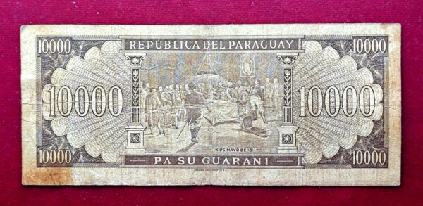 Paraguay 10000 Guaranies 1998 Banknote - Image 2