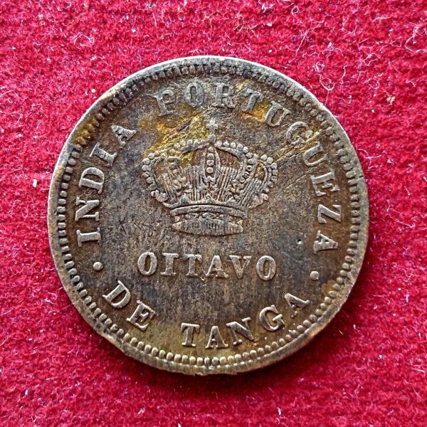 Portuguese India 1/8 Tanga - Luiz I 1881 Coin