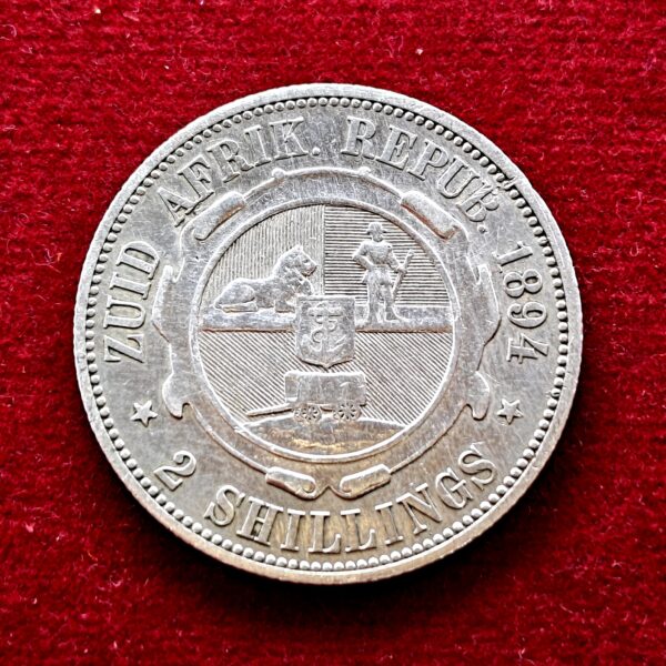 South Africa (South African Republic) 2 Shillings 1894 Silver Coin