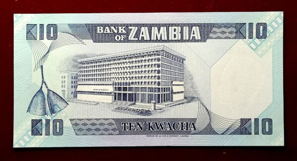 Zambia 10 Kwacha President K. Kaunda Banknote - Image 2