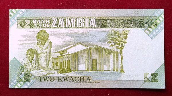 Zambia 2 Kwacha The African fish eagle Banknote - Image 2