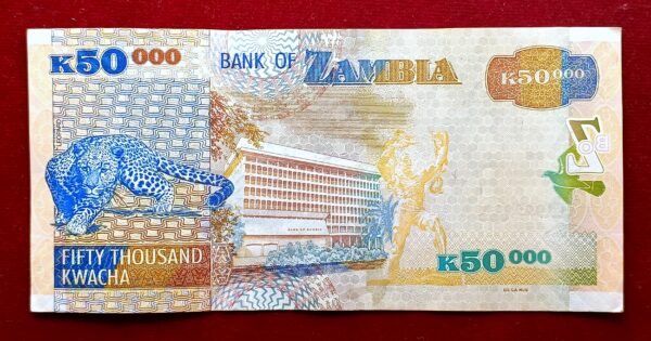 Zambia 50000 Kwacha Piguargue 2007 Banknote - Image 2