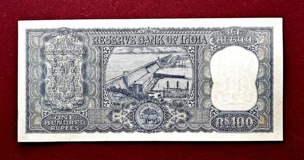 100 Rupees L.K Jha Diamond Issue Banknote (AB76 424192)  - Image 2